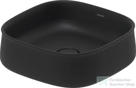 Duravit ZENCHA 420x420 mm-es pultra ültethető mosdó Anthracite matt 2373421379