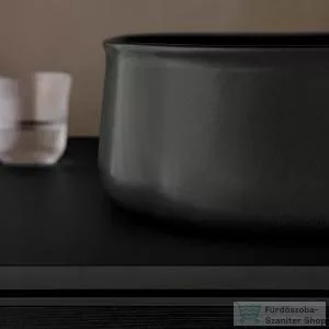 Duravit ZENCHA 420x420 mm-es pultra ültethető mosdó Anthracite matt 2373421379