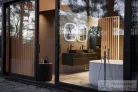 Duravit ZENCHA 420x420 mm-es pultra ültethető mosdó Anthracite matt 2373421379