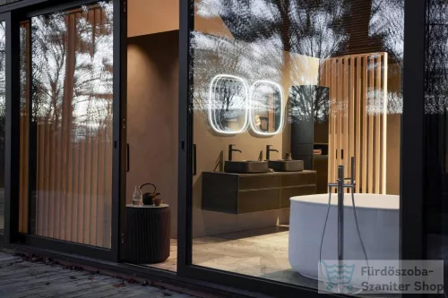 Duravit ZENCHA 420x420 mm-es pultra ültethető mosdó Anthracite matt 2373421379