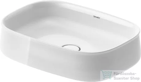 Duravit ZENCHA 550x390 mm-es pultra ültethető mosdó White Alpin 2373550079
