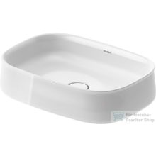   Duravit ZENCHA 550x390 mm-es pultra ültethető mosdó Wondergliss bevonattal, White Alpin 23735500791