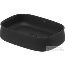   Duravit ZENCHA 550x390 mm-es pultra ültethető mosdó Anthracite matt 2373551379