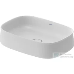  Duravit ZENCHA 550x390 mm-es pultra ültethető mosdó Wondergliss bevonattal, White Satin matt 23735532791