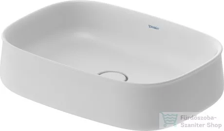 Duravit ZENCHA 550x390 mm-es pultra ültethető mosdó Wondergliss bevonattal, White Satin matt 23735532791