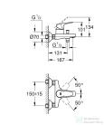 Grohe Start Flow egykaros kádcsaptelep, króm 23772000