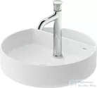 Duravit BENTO STARCK BOX 46 cm-es pultra ültethető, csiszolt aljú mosdó 1 csaplyukkal, HygieneGlaze mázzal, matt fehér 2380463071