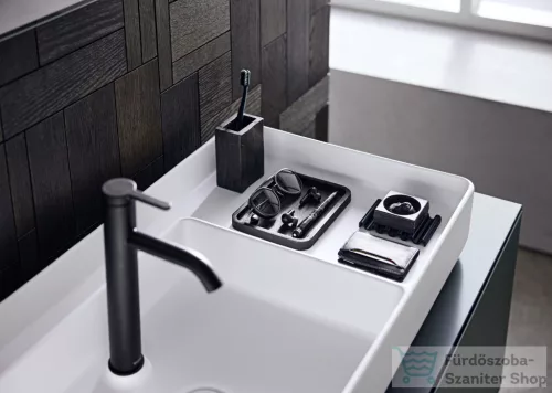 Duravit BENTO STARCK BOX 104x46 cm-es pultra ültethető, csiszolt aljú mosdó 1 csaplyukkal, HygieneGlaze mázzal, matt fehér 2381103071