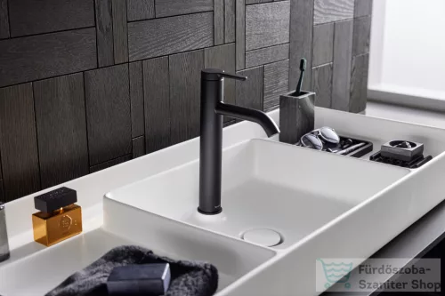 Duravit BENTO STARCK BOX 104x46 cm-es pultra ültethető, csiszolt aljú mosdó 1 csaplyukkal, HygieneGlaze mázzal, matt fehér 2381103071