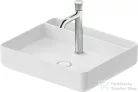 Duravit BENTO STARCK BOX 55x46 cm-es pultra ültethető, csiszolt aljú mosdó 1 csaplyukkal, HygieneGlaze mázzal, matt fehér 2381553071