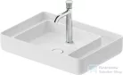 Duravit BENTO STARCK BOX 65x46 cm-es pultra ültethető, csiszolt aljú mosdó 1 csaplyukkal, HygieneGlaze mázzal, matt fehér 2381653071