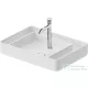Duravit BENTO STARCK BOX 65x46 cm-es pultra ültethető, csiszolt aljú mosdó 1 csaplyukkal, HygieneGlaze mázzal, matt fehér 2381653071