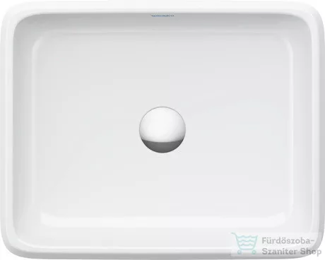 Duravit QATEGO 50x40 cm-es pultra ültethető mosdó, fehér 2383500079