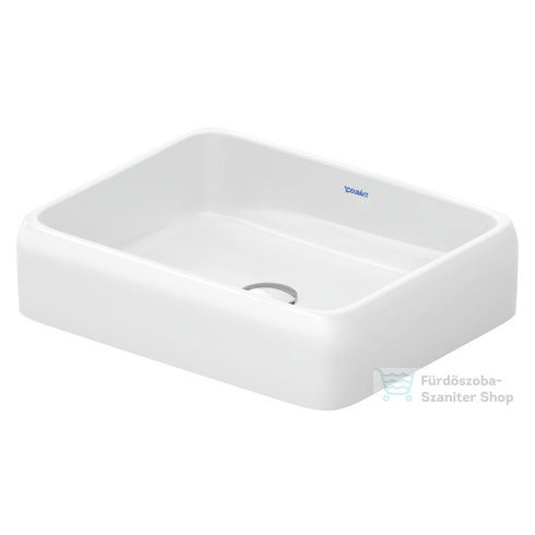 Duravit QATEGO 50x40 cm-es pultra ültethető mosdó HygieneGlaze felülettel, fehér 2383502079