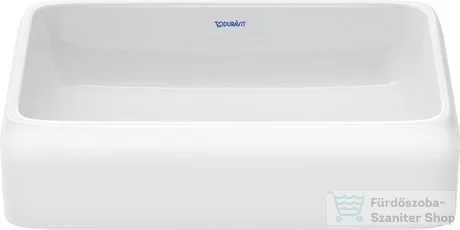 Duravit QATEGO 50x40 cm-es pultra ültethető mosdó HygieneGlaze felülettel, fehér 2383502079