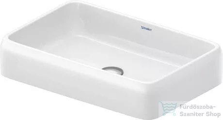 Duravit QATEGO 60x40 cm-es pultra ültethető mosdó HygieneGlaze felülettel, fehér 2383602079