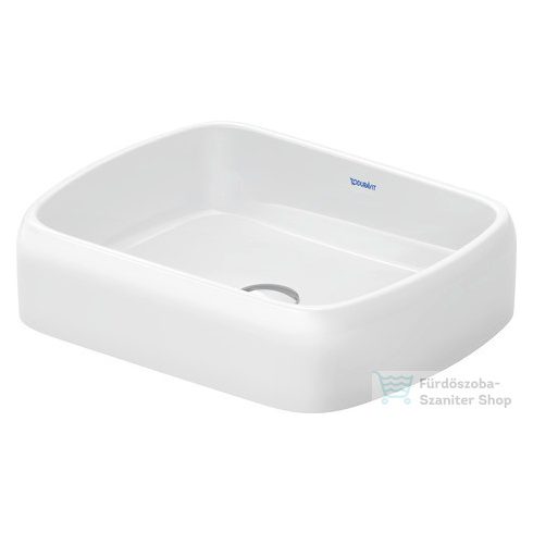 Duravit QATEGO 50x40 cm-es pultra ültethető mosdó, fehér 2384500079