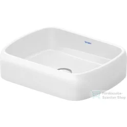   Duravit QATEGO 50x40 cm-es pultra ültethető mosdó HygieneGlaze felülettel, fehér 2384502079