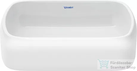 Duravit QATEGO 50x40 cm-es pultra ültethető mosdó HygieneGlaze felülettel, fehér 2384502079