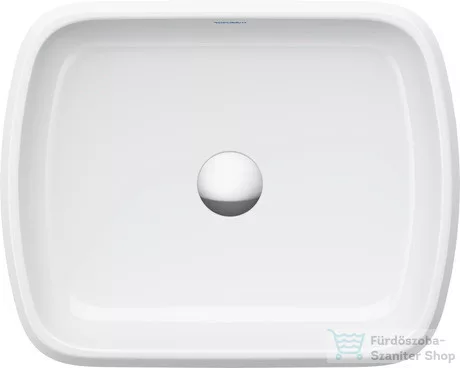 Duravit QATEGO 50x40 cm-es pultra ültethető mosdó HygieneGlaze felülettel, fehér 2384502079