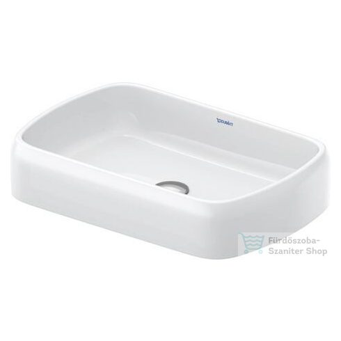 Duravit QATEGO 60x40 cm-es pultra ültethető mosdó HygieneGlaze felülettel, fehér 2384602079
