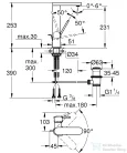 Grohe PLUS magasított mosdócsaptelep L-méret króm 23851003