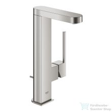   Grohe PLUS L magasított mosdócsaptelep automata leeresztővel,Supersteel 23851DC3