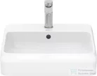 Duravit QATEGO 50x47 cm-es pultra ültethető mosdó csaplyukkal, fehér 2385500027