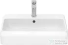 Duravit QATEGO 60x47 cm-es pultra ültethető mosdó csaplyukkal, fehér 2385600027