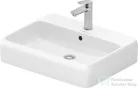 Duravit QATEGO 60x47 cm-es pultra ültethető mosdó csaplyukkal, HygieneGlaze feleülettel, fehér 2385602027