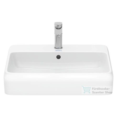 Duravit QATEGO 60x47 cm-es pultra ültethető mosdó csaplyukkal, HygieneGlaze feleülettel, fehér 2385602027