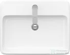 Duravit QATEGO 60x47 cm-es pultra ültethető mosdó csaplyukkal, HygieneGlaze feleülettel, fehér 2385602027