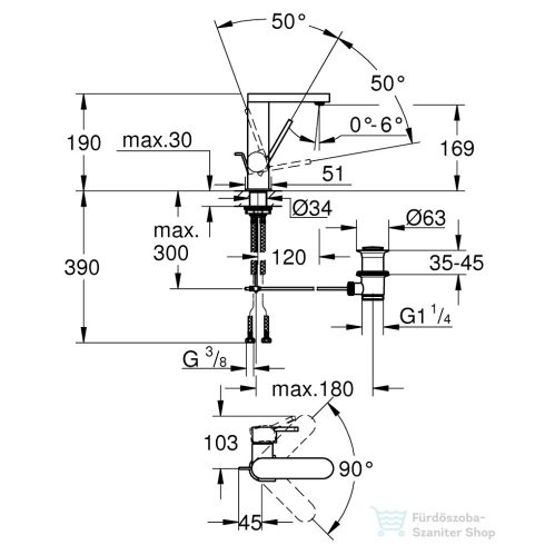 Grohe PLUS  mosdócsaptelep M-méret króm 23871003