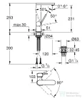 Grohe PLUS magasított mosdócsaptelep L-méret króm 23873003