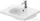 Duravit AURENA 60x50 cm-es falra szerelhető mosdó kerámia fedeles click-clack leeresztővel, DuraShield® bevonattal, matt fehér 238760AC00