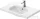 Duravit AURENA 80x50 cm-es falra szerelhető mosdó kerámia fedeles click-clack leeresztővel, DuraShield® bevonattal, fényes fehér 238780AA00