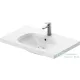 Duravit AURENA 80x50 cm-es falra szerelhető mosdó kerámia fedeles click-clack leeresztővel, DuraShield® bevonattal, fényes fehér 238780AA00