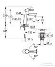 Grohe CONCETTO M mosdó csaptelep click-clack leeresztővel,Króm 23932001