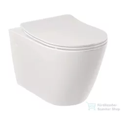   Kludi RESA R SpiralFlush perem nélküli fali wc, soft close ülőkével, fehér 23WCSET43