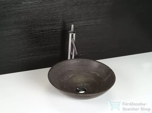 Sapho BLOK 1 mosdó 40x12 cm, matt barna kő 2401-02