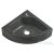 Sapho BLOK sarok kőmosdó, 30x10x30cm, fekete antracit (2401-30)