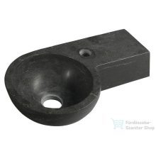 Sapho BLOK kőmosdó, 40x10x23cm, fekete antracit (2401-32)