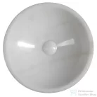 Sapho BLOK kőmosdó, átm:40cm, fehér márvány (2401-34)