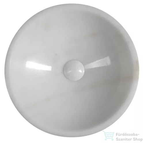 Sapho BLOK kőmosdó, átm:40cm, fehér márvány (2401-34)