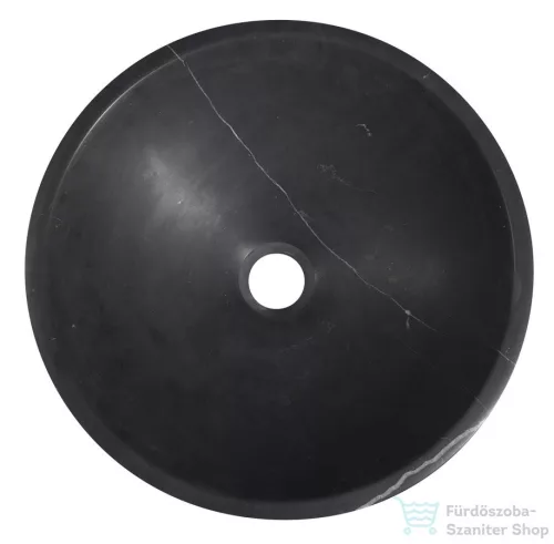 Sapho BLOK kőmosdó, átm:40cm, matt Marquin fekete (2401-35)