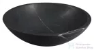 Sapho BLOK kőmosdó, átm:40cm, matt Marquin fekete (2401-35)
