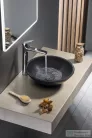 Sapho BLOK kőmosdó, átm:40cm, matt Marquin fekete (2401-35)