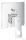 Grohe Eurocube egykaros falba épített zuhanycsaptelep, 2 fogyasztóhoz, króm 24062000