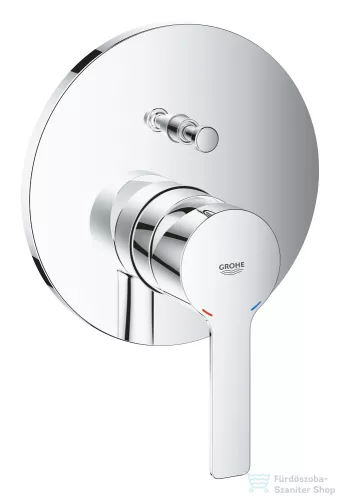 Grohe Lineare egykaros falba épített zuhanycsaptelep, 2 fogyasztóhoz, króm 24064001