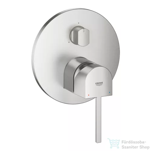 Grohe PLUS falsík alatti kád/zuhany csaptelep 3 fogyasztóhoz alaptest nélkül,Supersteel 24093DC3